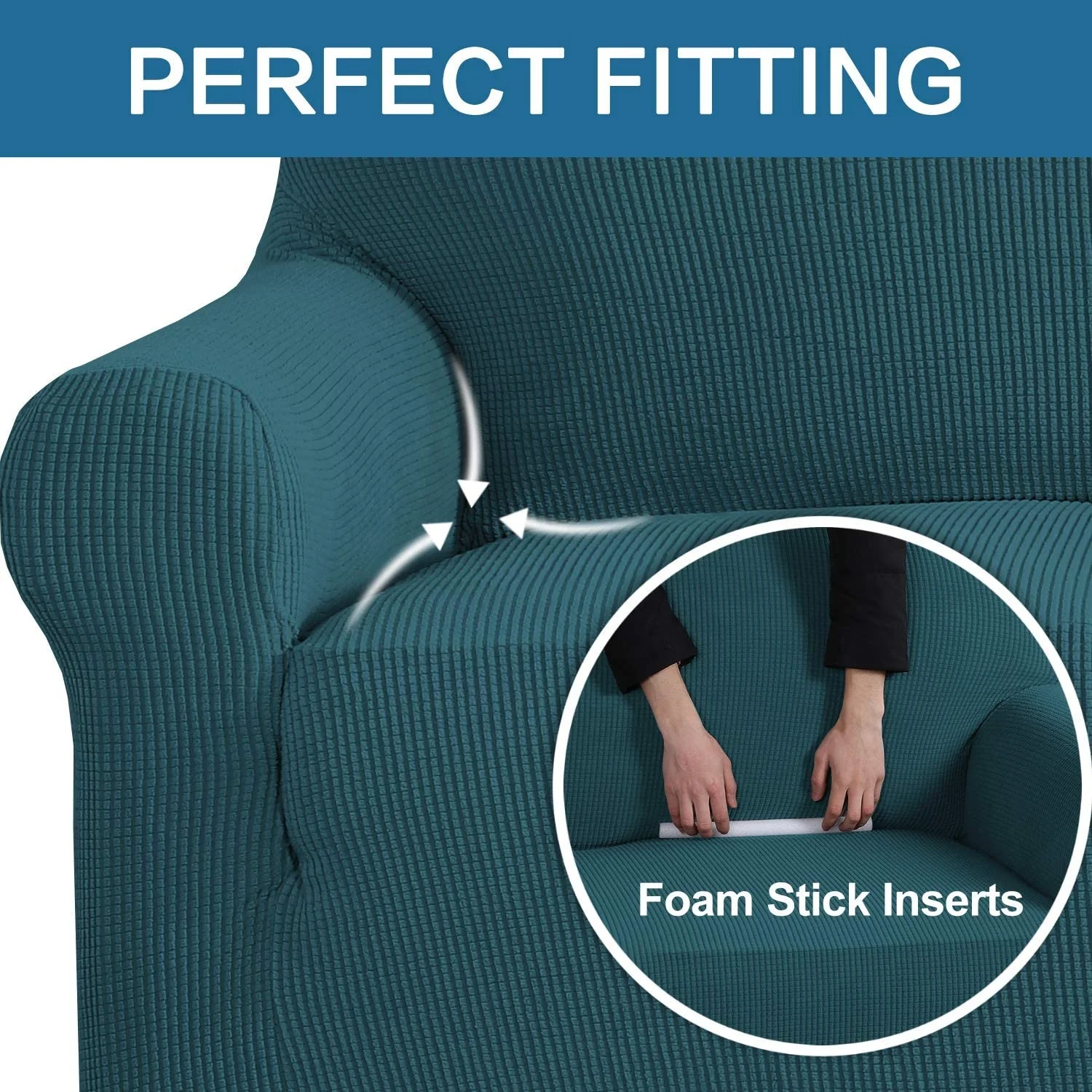 Best Sale Jacquard Knitting Stretch Sofa Cover One Seat Arm Chair Sofa Cover
