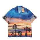 Shirts Shirts Mens Button Up Shirt Wholesale Sublimation Buttons Up Polyester Printed With Custom Make Design Men's Shirts