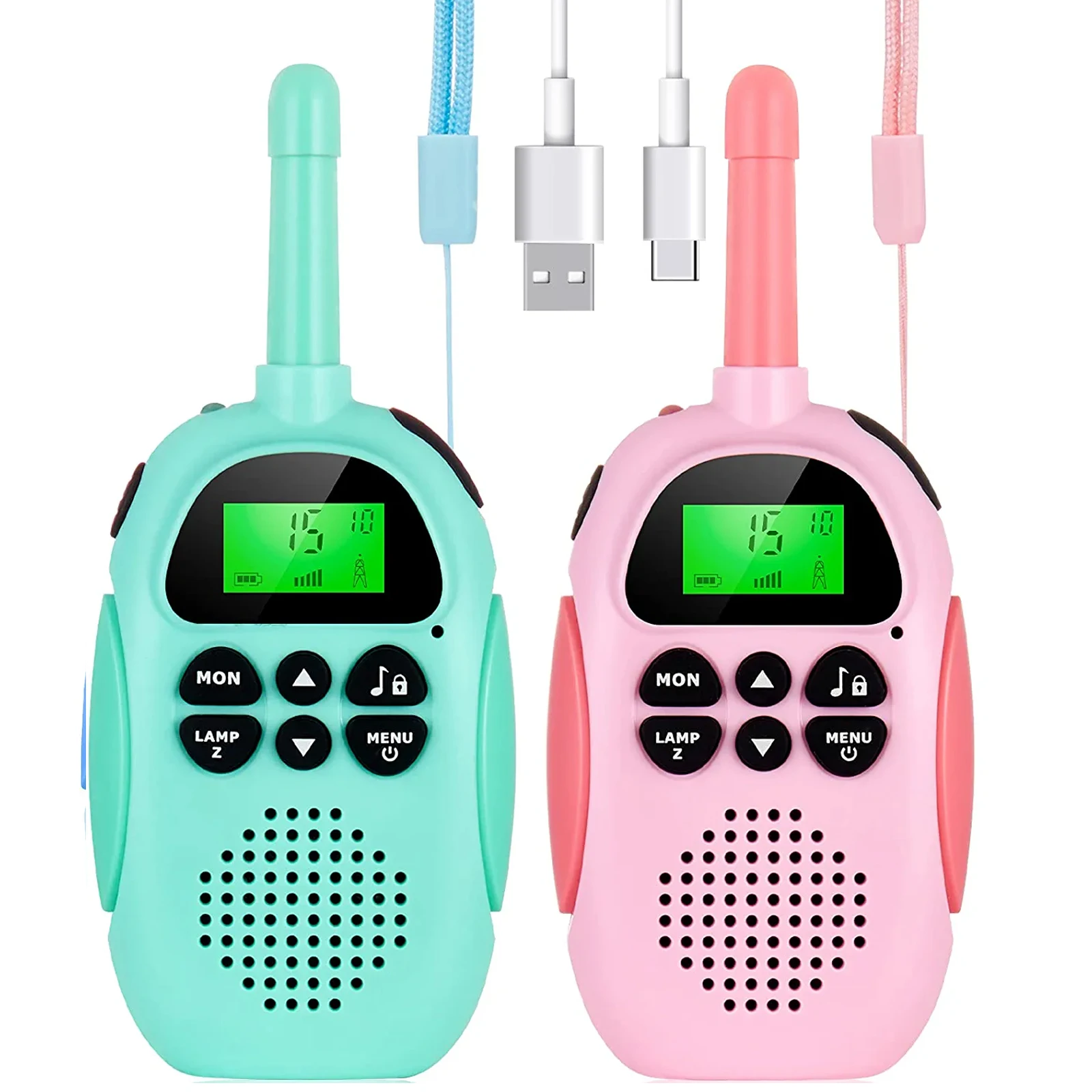 Children's Handheld Wireless Walkie-talkie,Wireless 3km Call,Usb ...