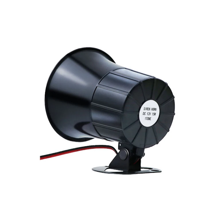 円筒形ホーンスピーカー DC 12v 15W 20W 110db1トーン6トーンサイレンホーンスピーカーES
