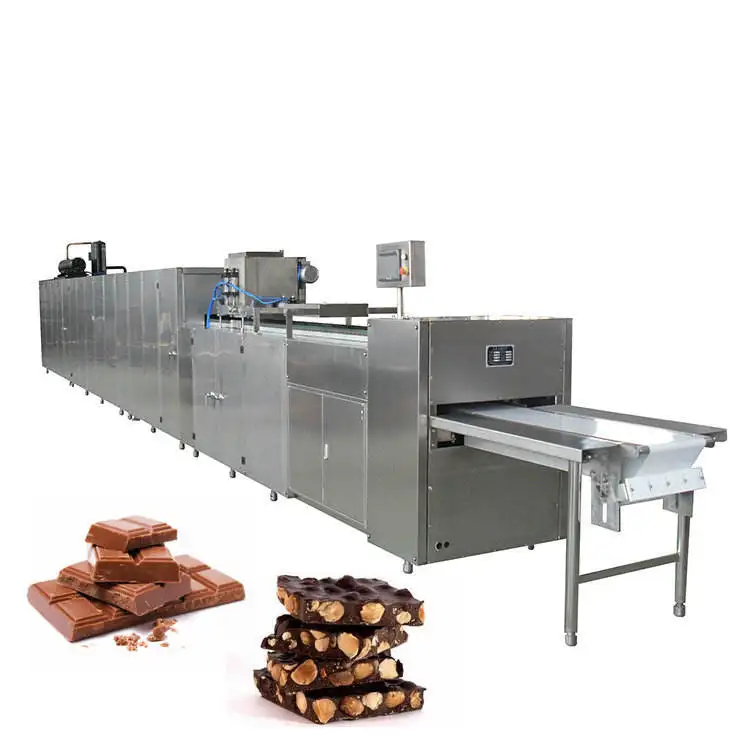 Genyond Full Automatic Chocolate bar Conching Pouring Molding Depositing Packing Making Machine Production Plant Processing Line