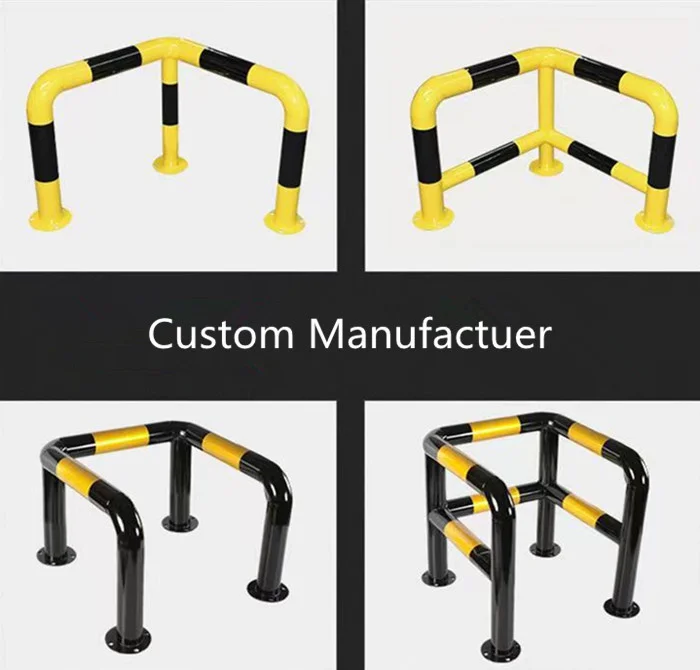 Customizable Steel Safety Bollard with Anti-Corrosion Finish