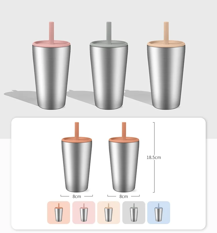 Wholesale 350 Ml Capacity Stainless Steel Cup Bollte Leakproof Portable