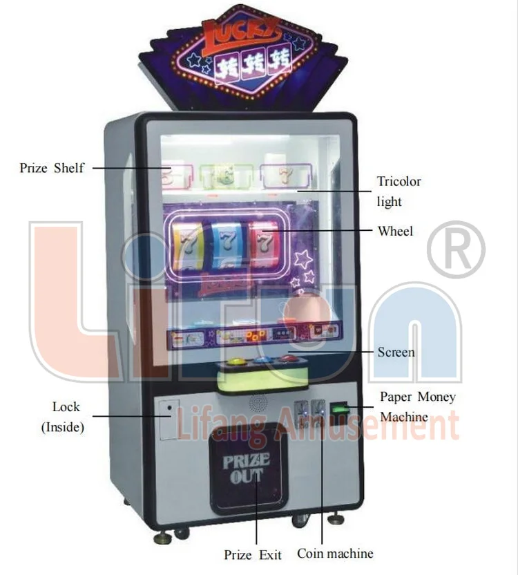 Lucky Spin Arcade Game Machine - Prize Rolling Gift