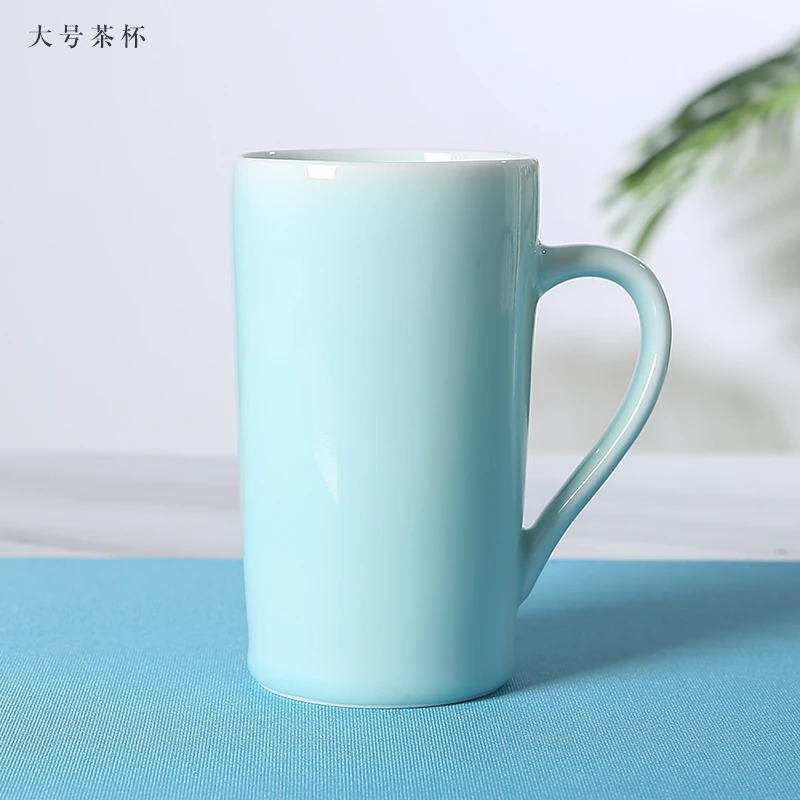 product 2025 factory wholesale longquan celadon traditional cups saucers coffee customized water drinking ceramic tea cups-9