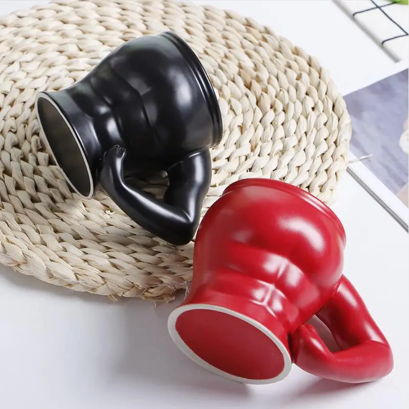 Tazza Bodybuilding Con Stampata Su Entrambi I Lati - Idea Regalo Fitness Per Palestra, Caffè, 330ml