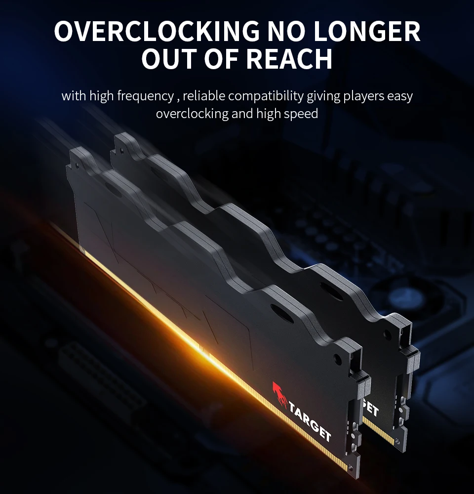 Produsen TARGET Rgb Ram Ddr3 8Gb 2666Mhz Rgb Ram Memori Heatsink 8Gb Ddr3  1600Mhz Desktop Pc Memoria Ram