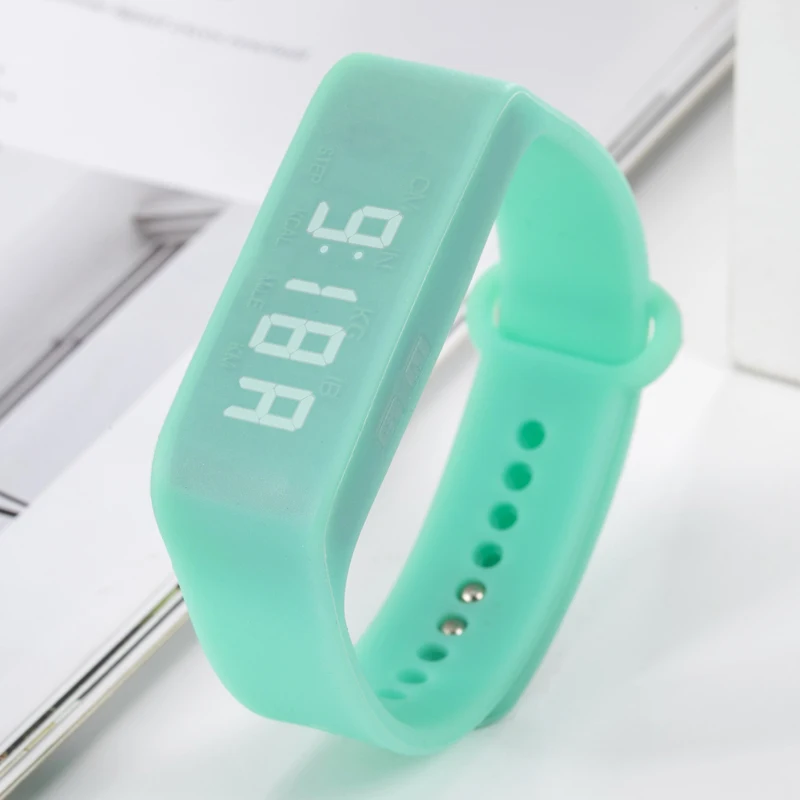 High Quality Multi-function LED display Run Tracker Sport Bracelet Smart Wristband sport watches Silicone Pedometer