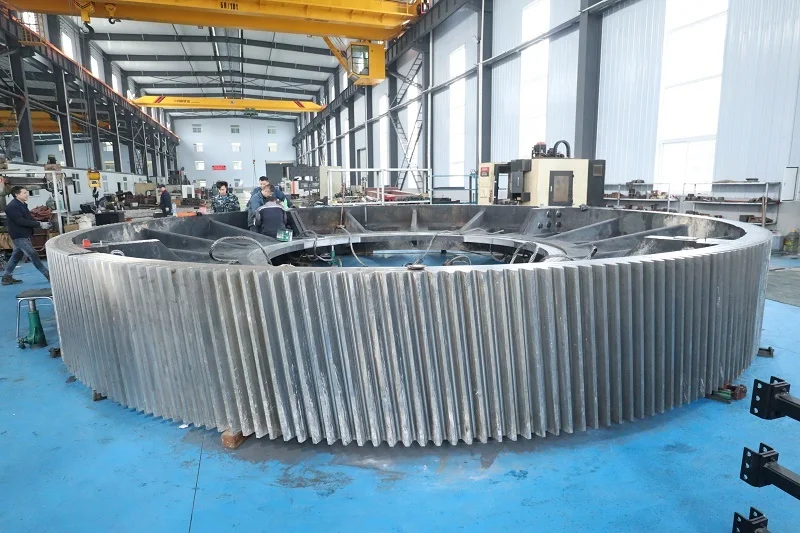 Large Module Casting Steel Rotary Kiln Heavy Duty Gear Wheel