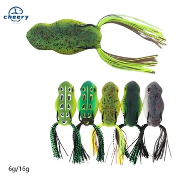 CHEERY Lure Popper Top Water Hollow Soft Fishing Simulated Frog Bait XX-114 – Soft Lure – view 2
