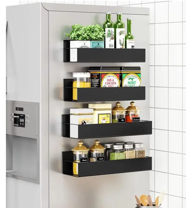 Wall Mounted Multifunctional Kitchen Shelves Spice Rack Organizer