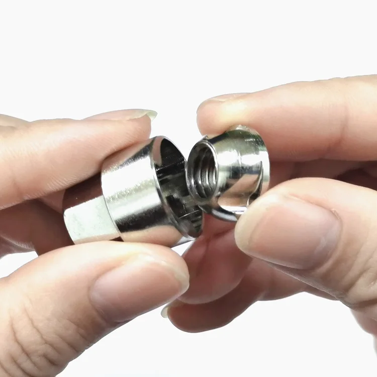 Premium 316 Stainless Steel Antitheft Locking Nuts Security Hardware