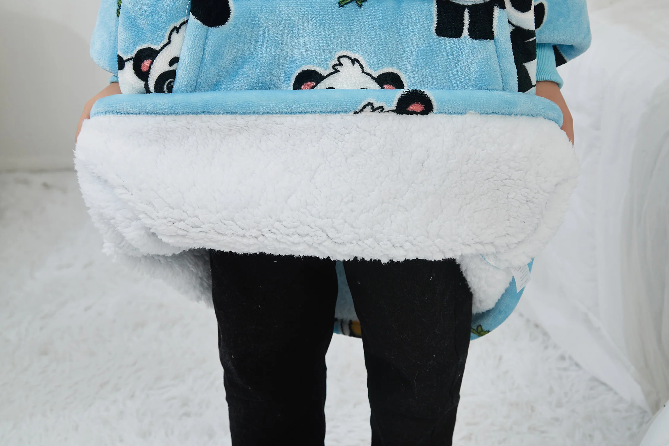 Comfort Oversized Wearable Hoodie Blanket With Sleeves Sherpa Hooded ...