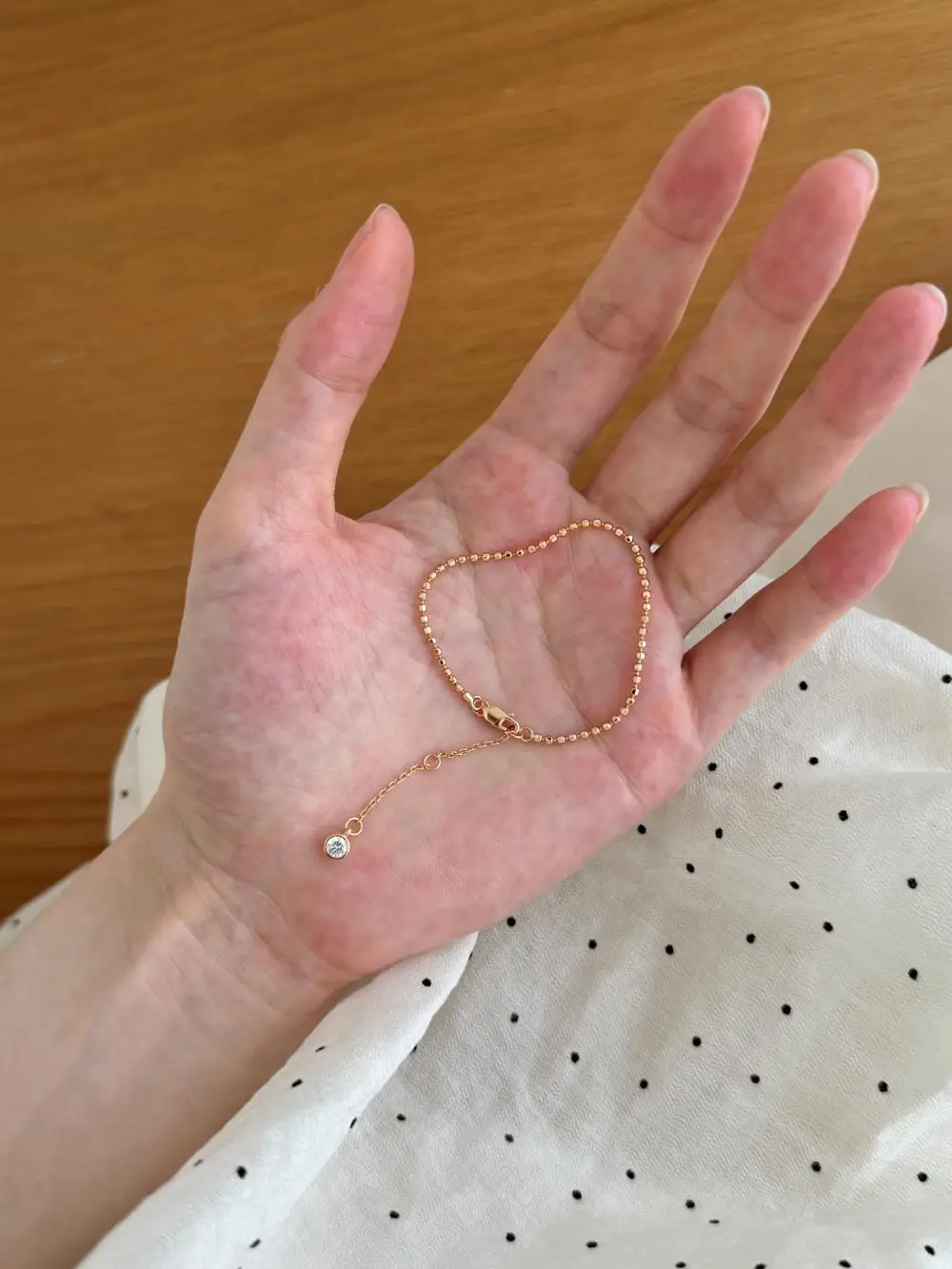 KAKODIY luxury rose gold bead chain women's bracelet 925 sterling silver jewelry zircon bracelet detail 4