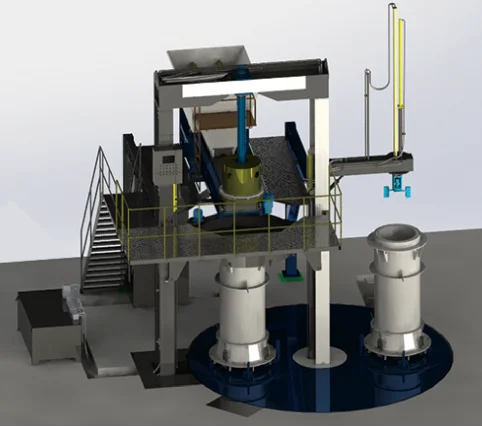 High Yield Fully Automatic Core Lifting Concrete  Culvert Cement Pipe Manufacturing Machine