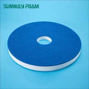 Factory Price 16 Inches (406 * 406 * 30mm) Circular Melamine Sponge Cleaning Pads Floor Cleaning Pad