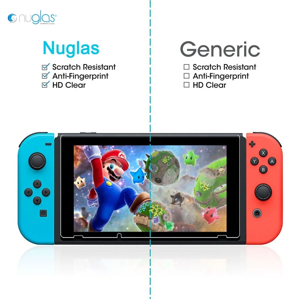 Прозрачное защитное стекло 9H для Nintendo Switch