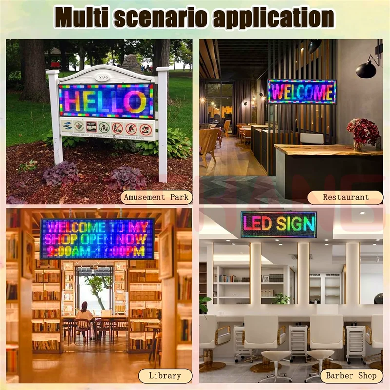 Led Board Display 128X32 Dot Matrix Led Module P4 Booth With Pantallas Led Billboard Signs for Cars Small Led Ticker Display