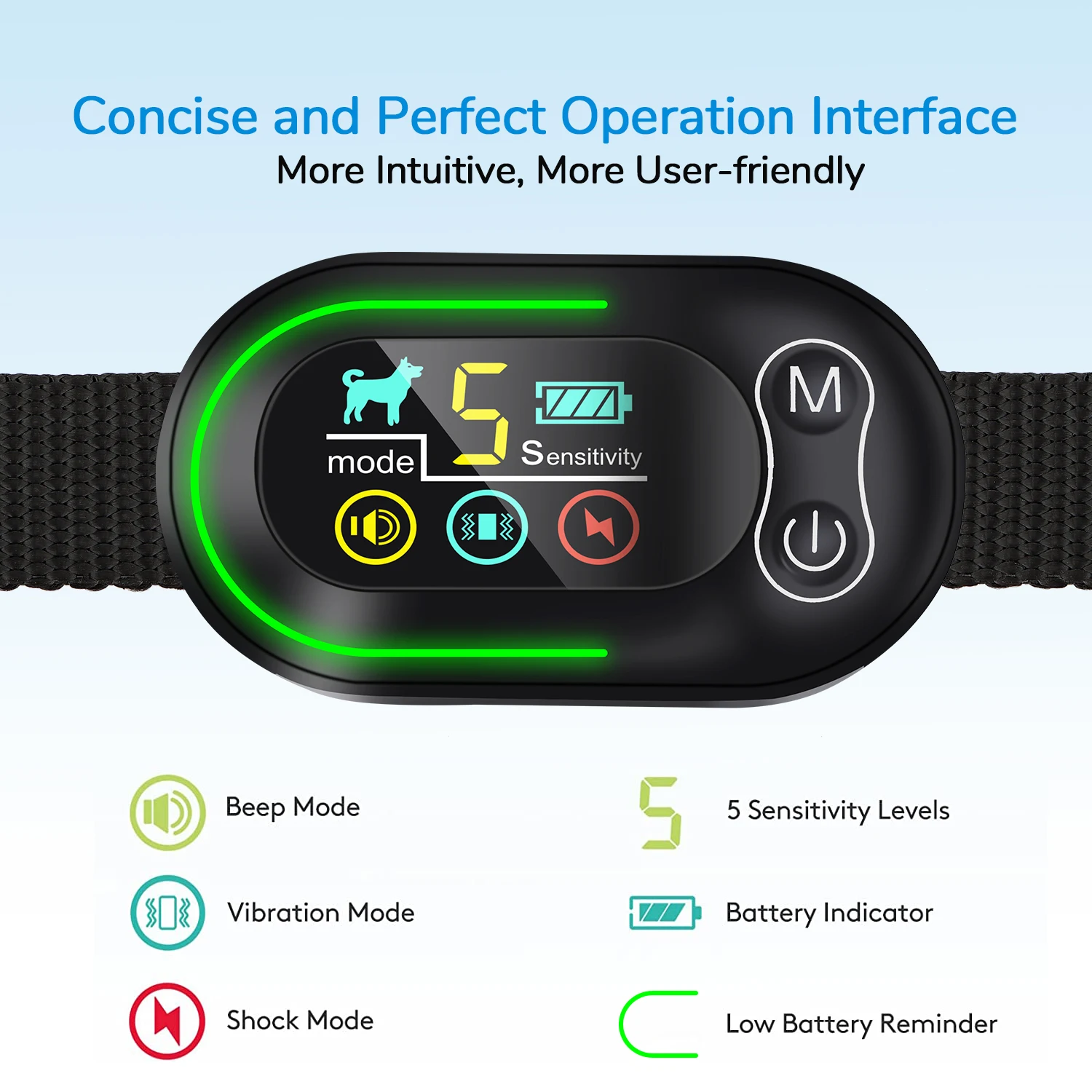 Smartpet New Rechargeable Dog Bark Collar Anti Barking Collar 5