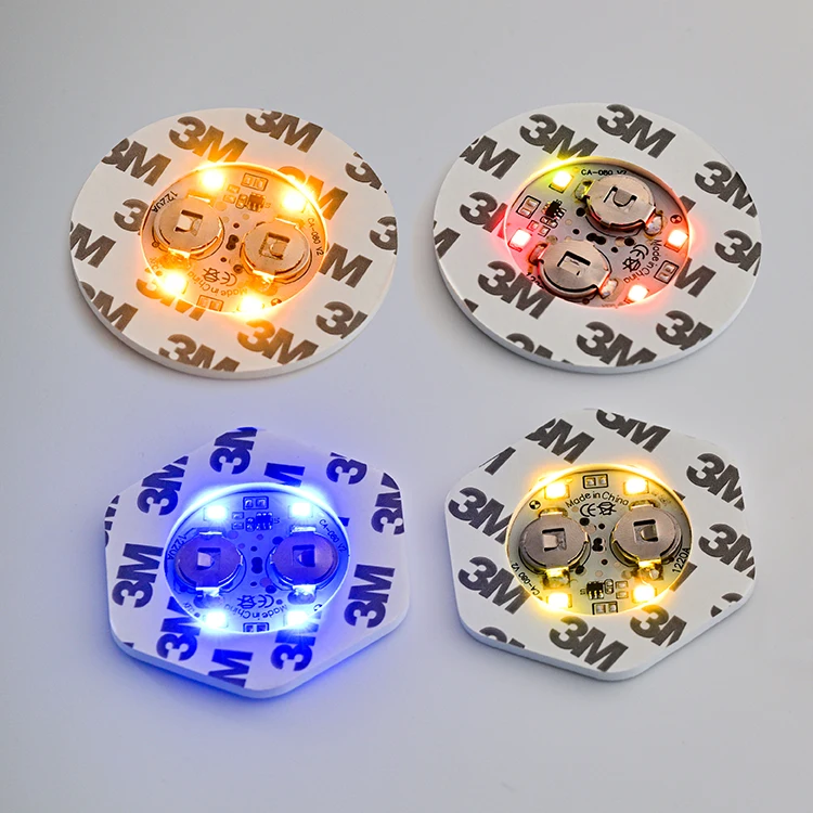 Multi Flashing LED Sticker - Blinking Steady Light for Parties