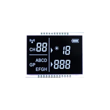 Manufacturer Customized BTN Segment Code Screen With High Contrast VA Black Color Segment Code LCD Display Screen