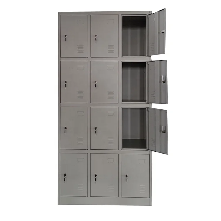 12 Multi Doors Metal School Locker Steel Clothes Locker Metal Storage ...