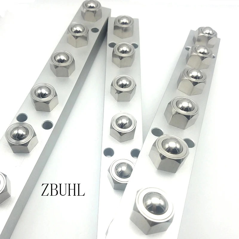 Secure Payment BUHL BUHA400 Hex Head Stud Press-Fit  Conveyor Ball Rollers  Ball Transfer Units for table rollers