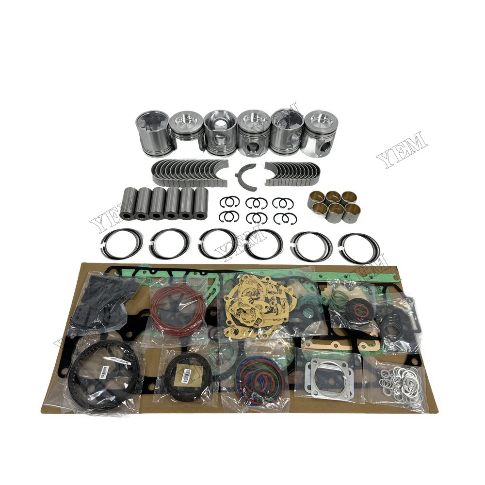 Engine Repair Kit With Cylinder Bearings Piston Rings Gaskets Compatible for Volvo D7E Replacement Standard Size Engine Parts 2