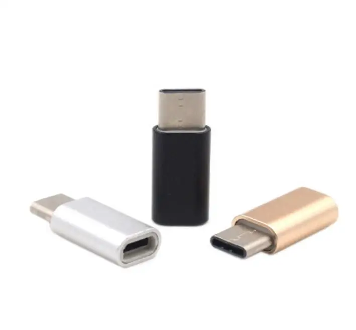 Оптовая продажа с фабрики Halee переходник из алюминиевого сплава портом Type-C «папа» на Micro USB
