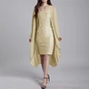 Abito da sposa giallo taglie forti a due pezzi