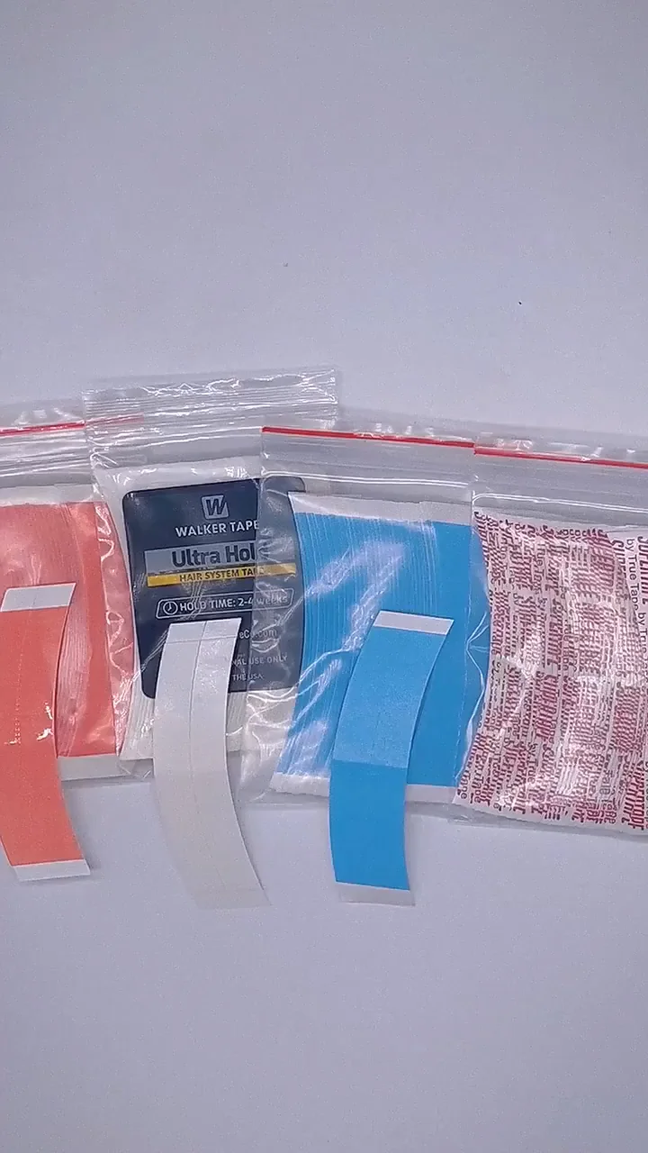 White Super Tape Waterproof Double Sided Adhesive Tape For Wig Toupee