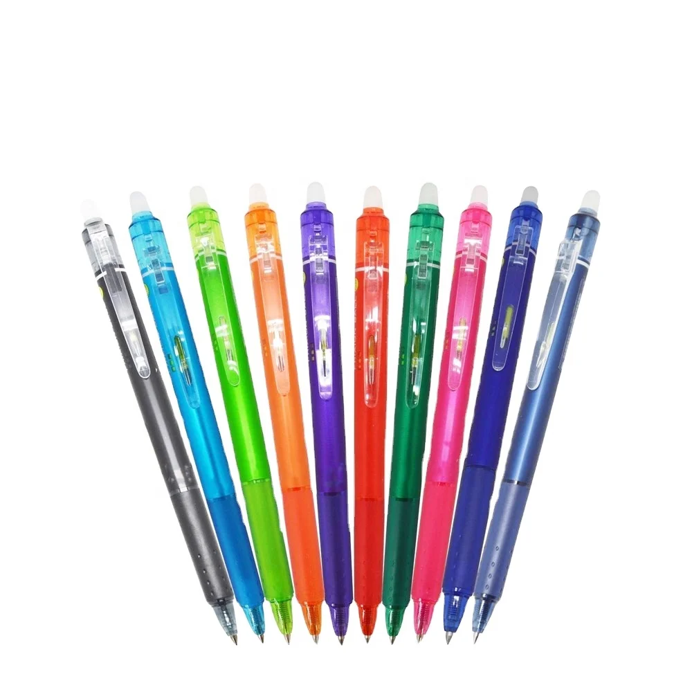 0,7 мм тонкая черная чернильная ручка со стираемыми гелевыми чернилами