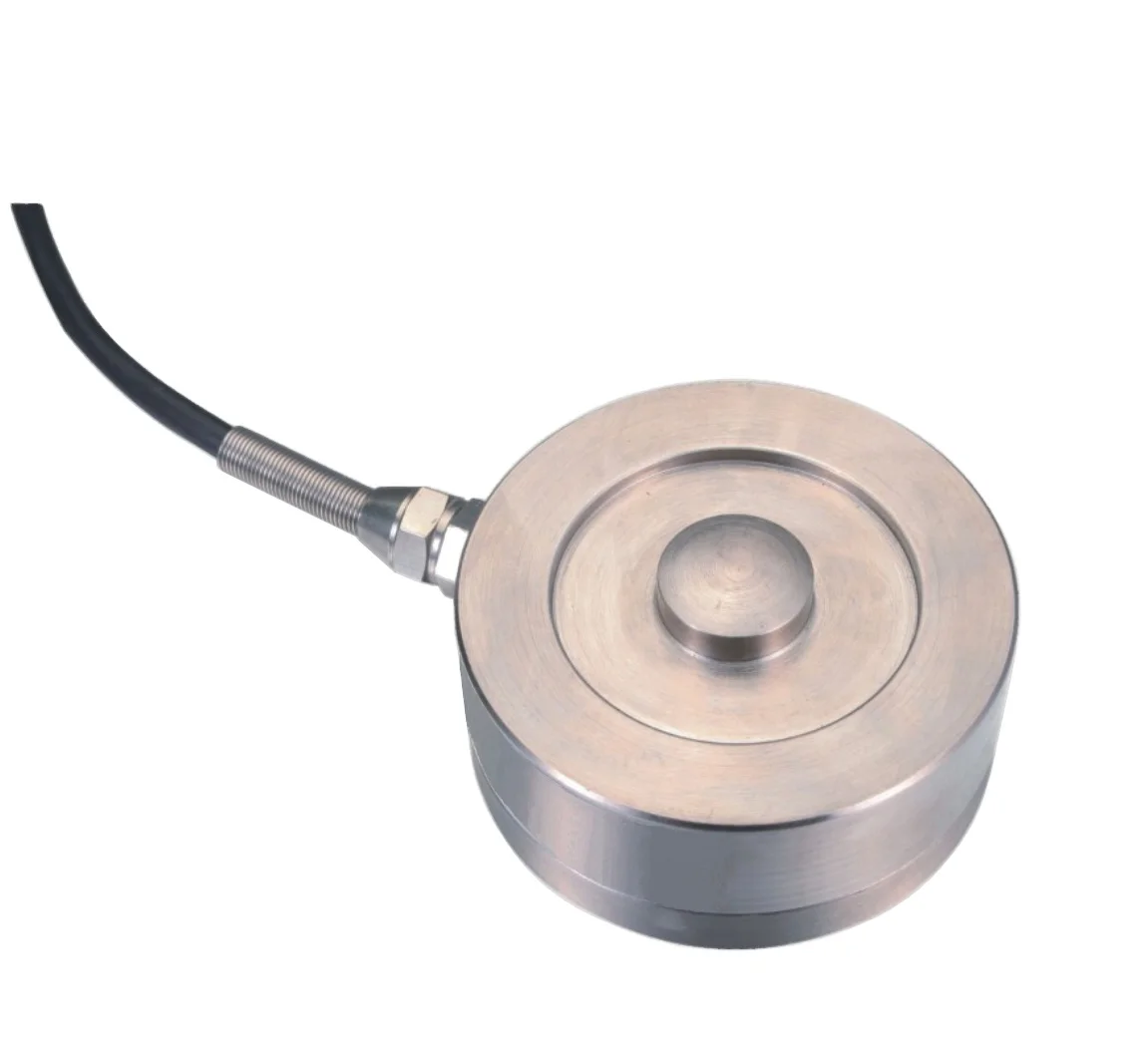 Pancake load cell weight sensor force transducer for plant engineering production lines press axial joining forces monitoring
