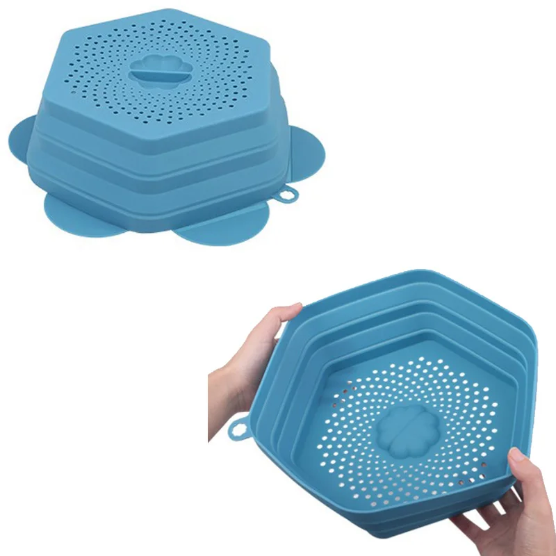 Multipurpose Collapsible Silicone Microwave Cover Oil Proof Splash