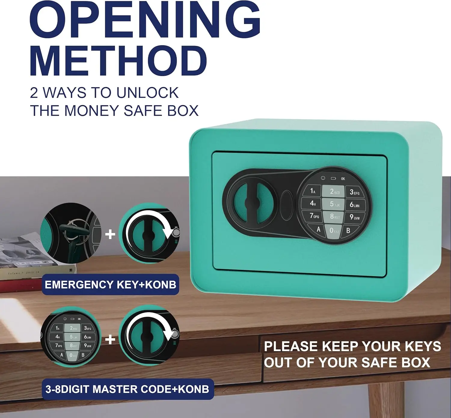 CEQSAFE Office Home Mini Security Electronic Digital Safe Box Deposit Money Box factory