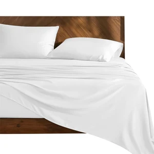 Home Textile Wholesale Double Single 4pcs Luxury King Size Bed Sheet Set 100% Cotton Bed Sheet Set