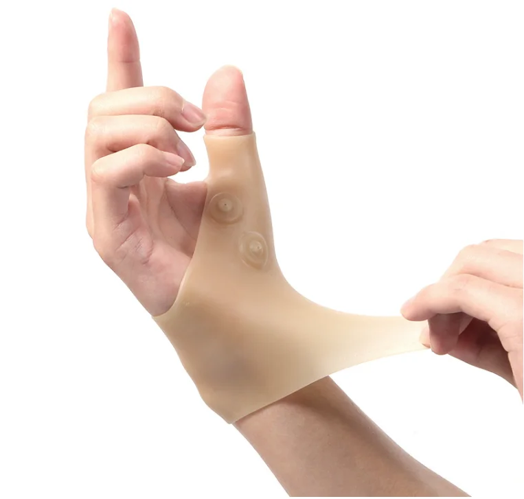 Эластичная гелевая перчатка без пальцев при артрите с магнитотерапией водонепроницаемая компрессионная накладка на запястье для растяжения тендинита Ca