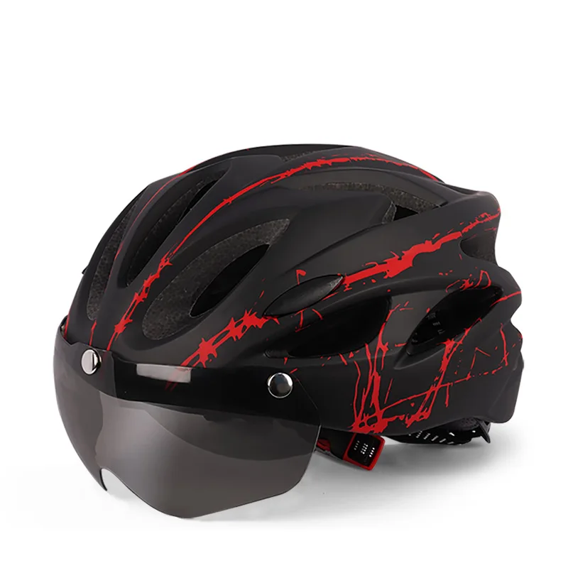 Unisex With Integrated Goggles, Ultra-lightweight Bicycle Helmet_voghion.com