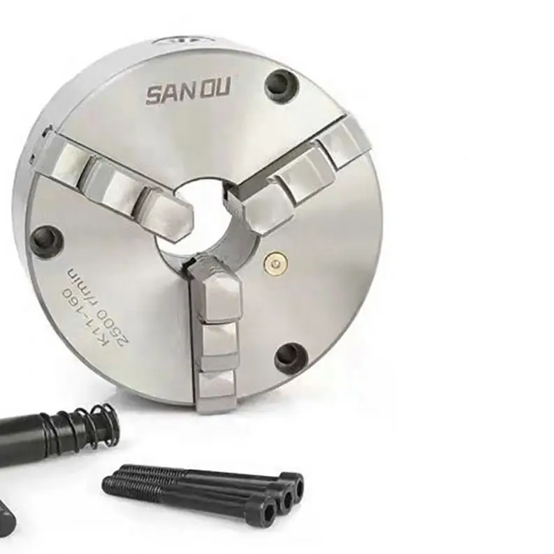 3 Jaw Hand Tools K11 80 100 125 160 200 250 mm Manual Self-Centering Scroll Lathe Chuck for CNC Machining