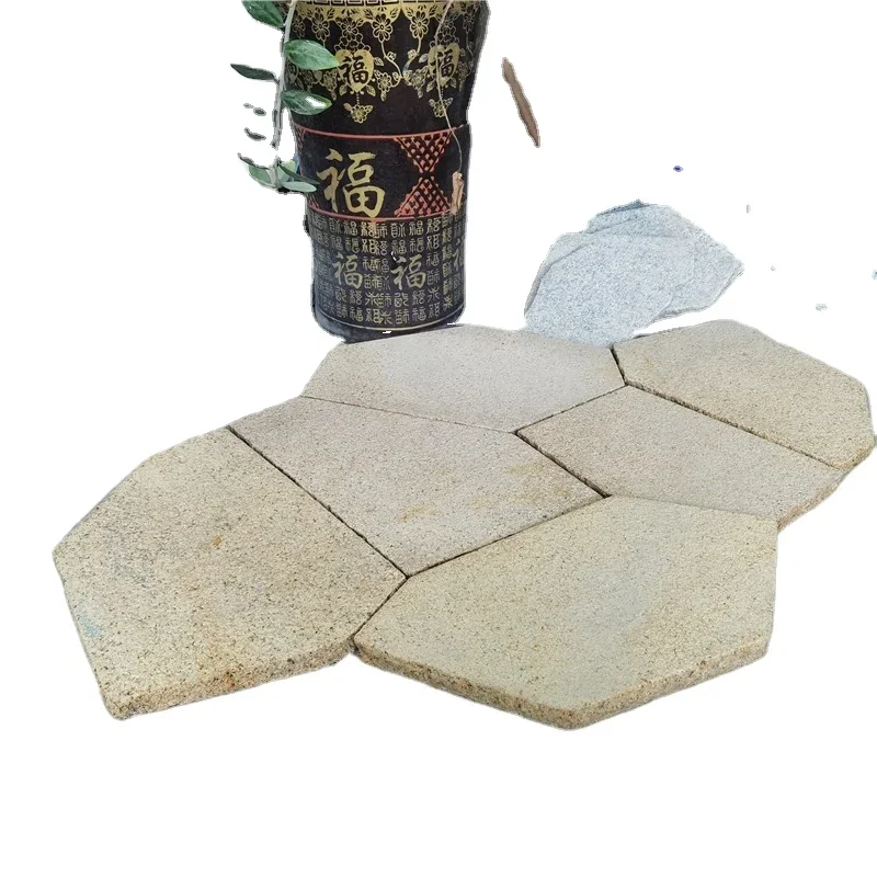 أحجار جرانيت رخيصة للرصف الطبيعي، أحجار طبيعية للواجهات الخارجية، بلاط أرضيات غير منتظمة الشكل