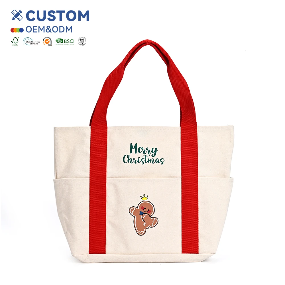 Reusable Cloth Candy Color Canvas Cotton Tote Shopping Bag for Women Custom logo Canvas Tote Bag Blank With Pockets