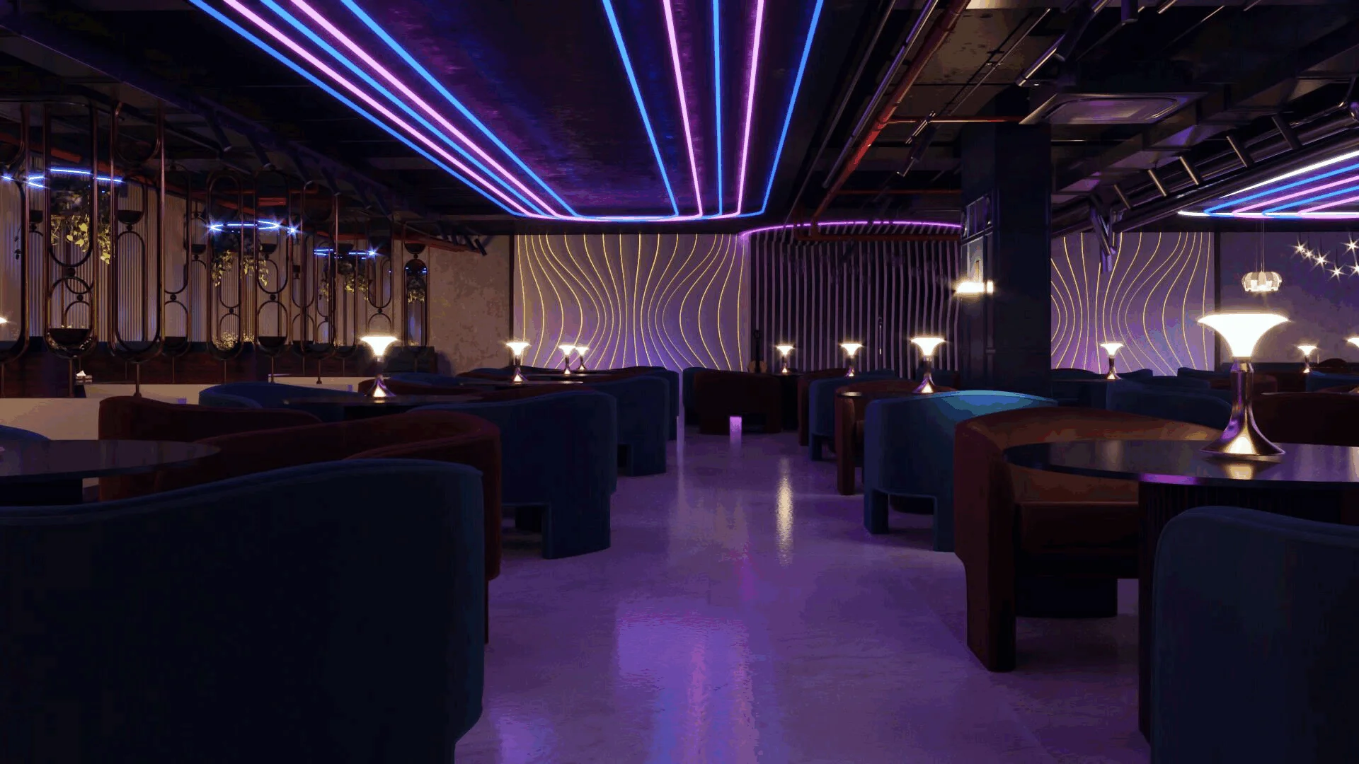Customized Music bar Counter Dance Club Design Nightclub Disco Club Decor Ideas