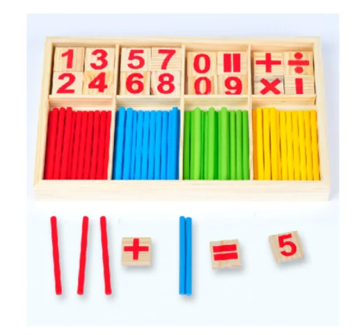 Детские деревянные развивающие игрушки, цифровая палочка Монтессори, обучающая помощь Монтессори, математическая игрушка для просвещения, подарок для ребенка