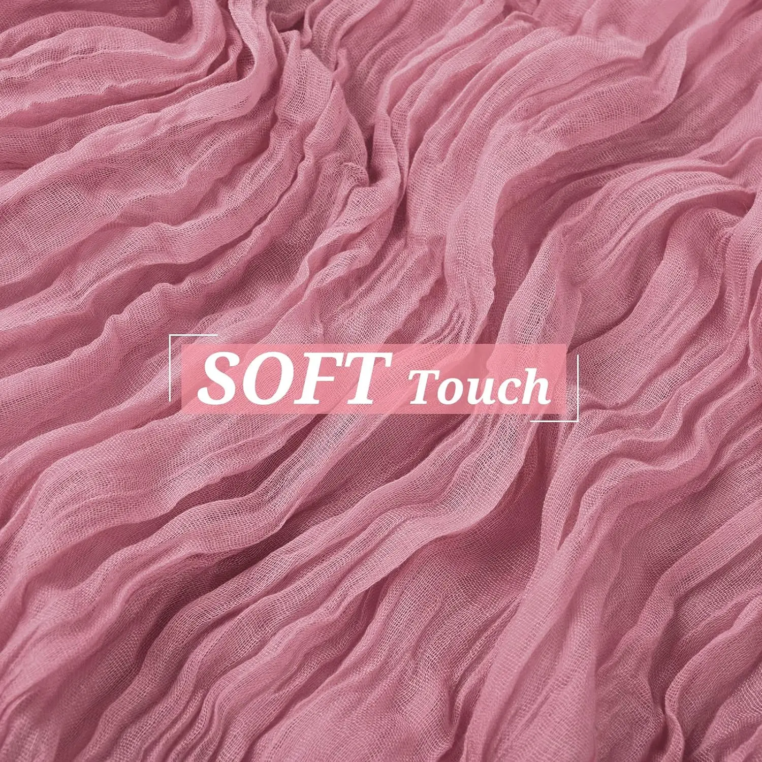 Марлевая настольная дорожка из пыльной розы 10 футов полупрозрачная в стиле бохо или деревенский декор для свадебного стола