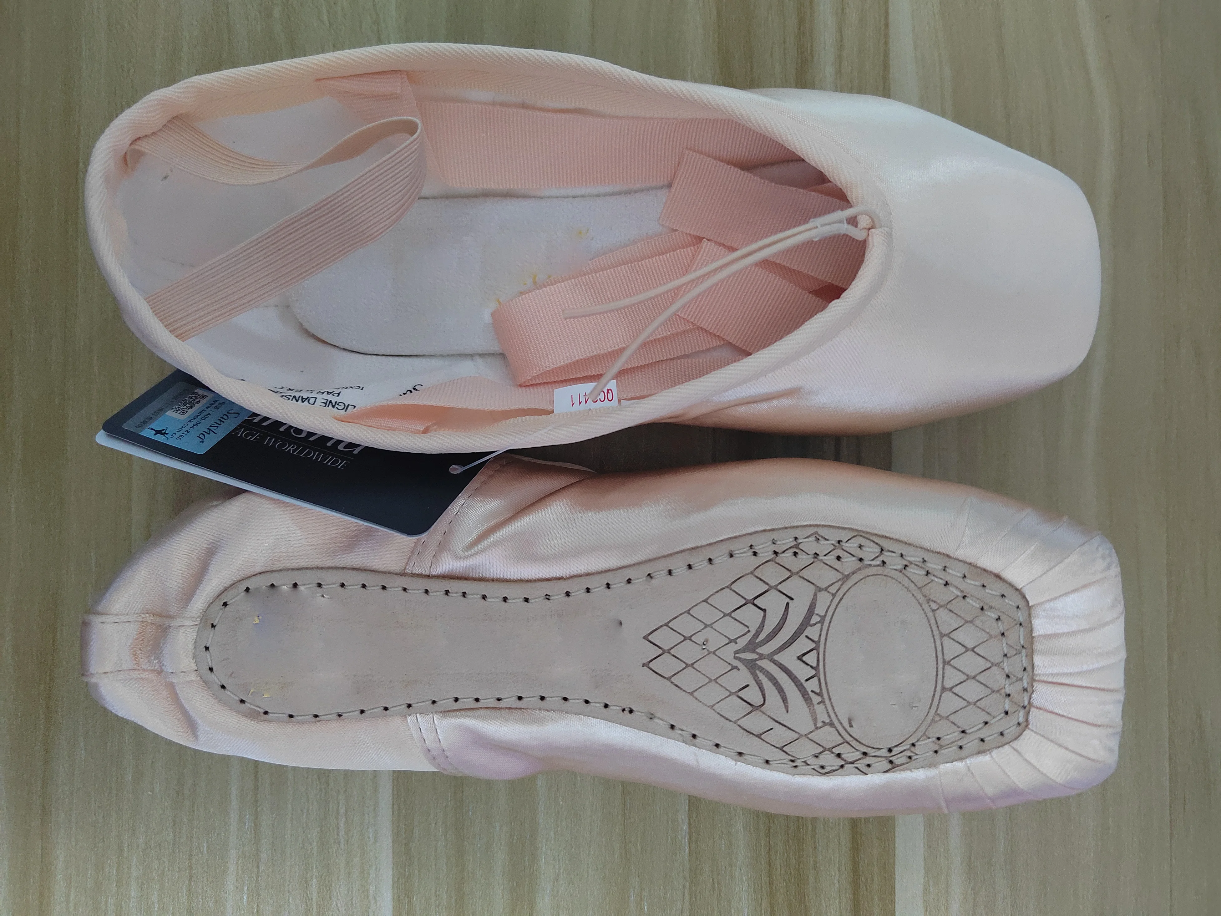 Branded Satin 3 Hardness Pointe Ballet Dance Shoes for Women