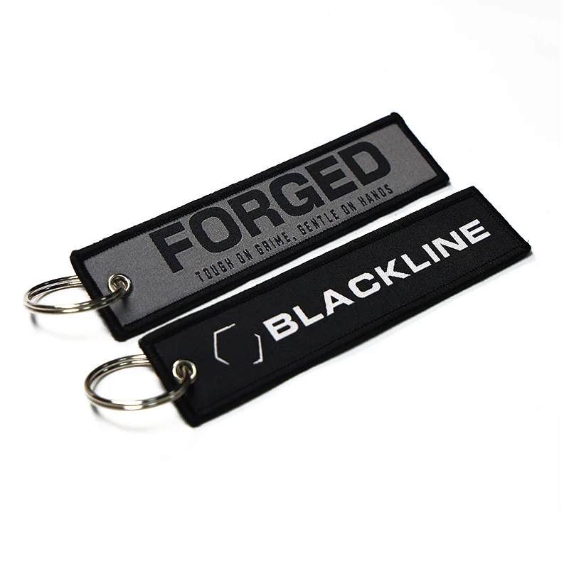 Custom Logo Keyring Embroidery Keychain Promotional Gift