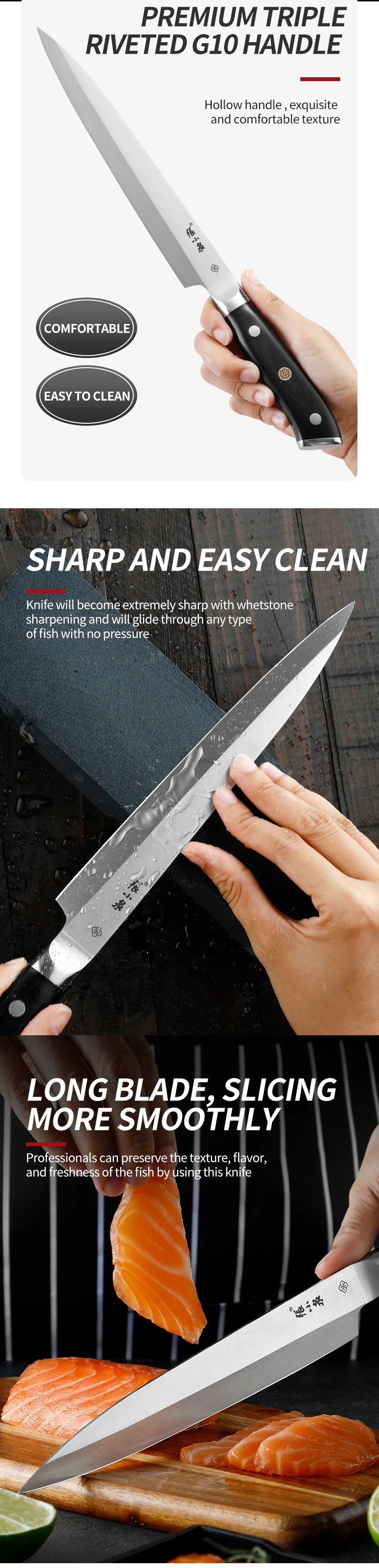 9 Inch 304cu Alloy Powder Steel Kitchen Chef Japan Sashimi Knife Buy Sashimi Knife,Japan