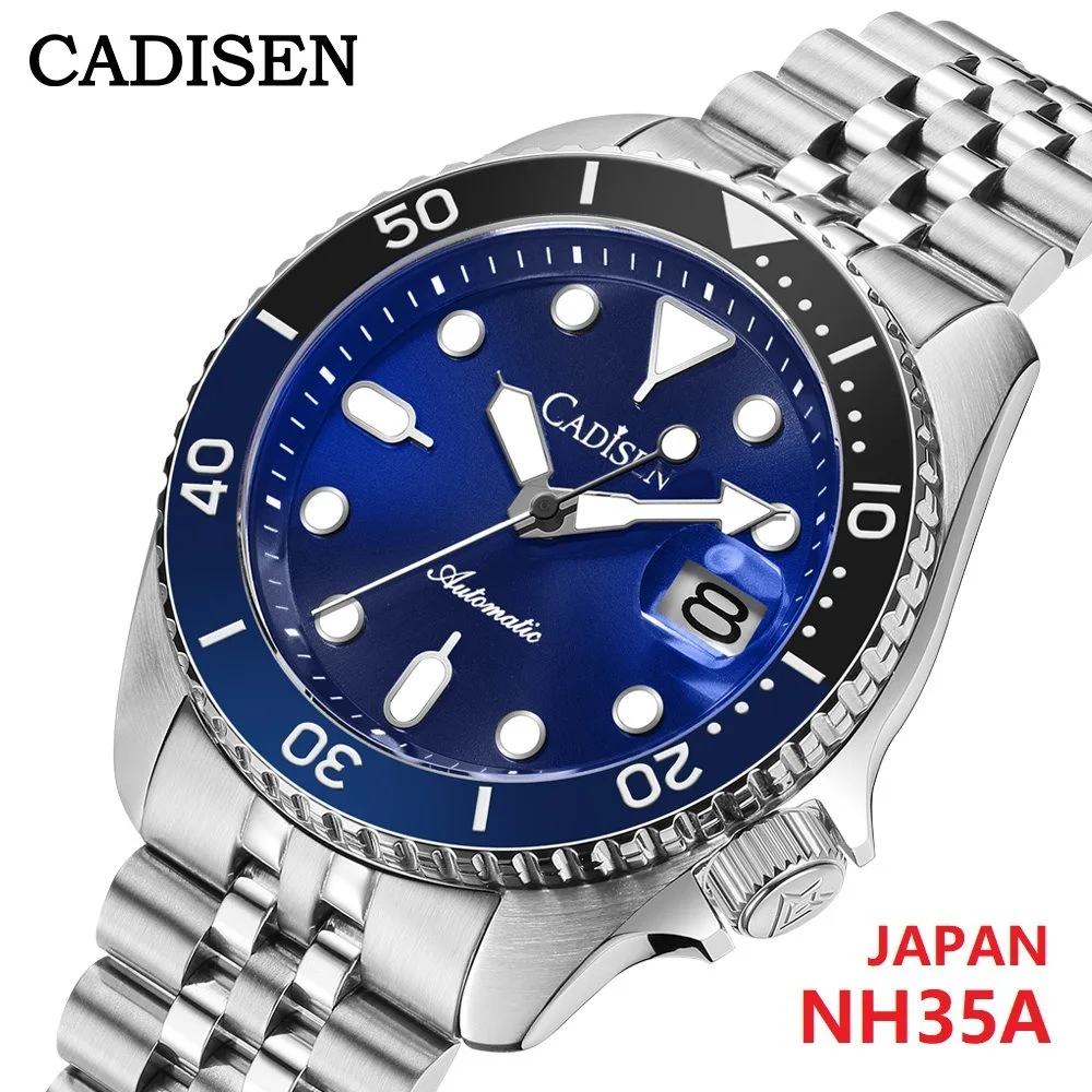 Alibaba Cadisen Nh35a CADISEN 36mm Men's Mechanical Watch With