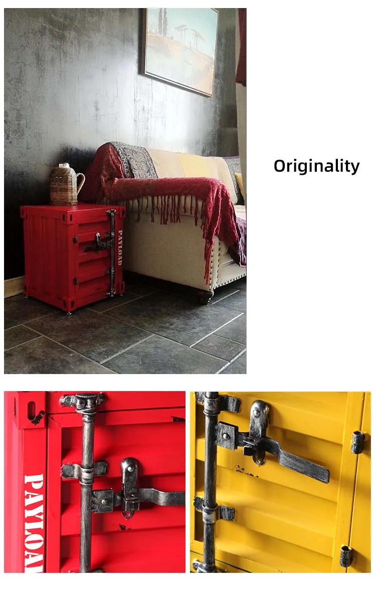 Modern Punk Simple Container Cabinet Industrial Style Locker Wrought ...