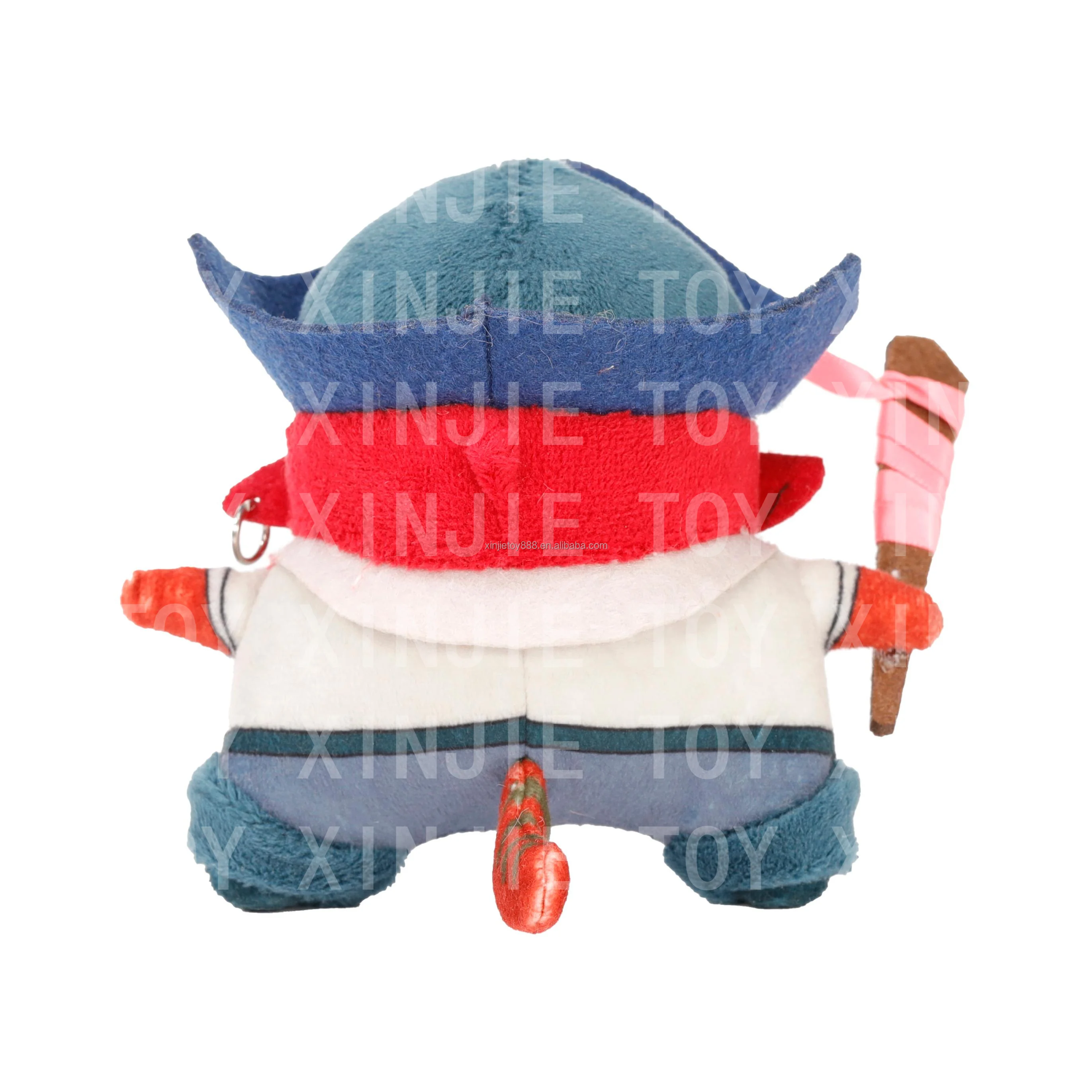 New Customization Small Size Pirate Soft Toy Pirate Plush Toy With Printed logo Custom Cartoon Pirate Stuffed Toys